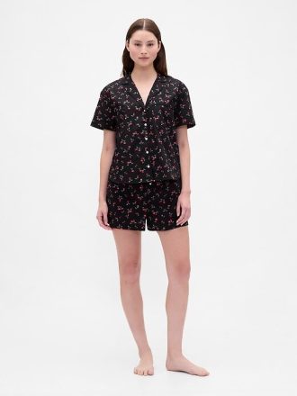 Camisa de pijama de popeline