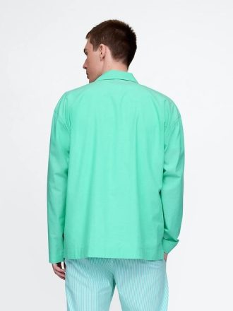 Camisa de pijama grande de popeline