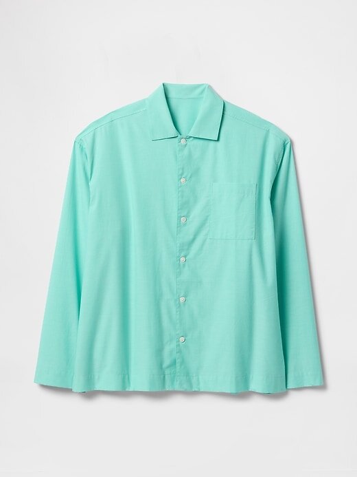 Camisa de pijama grande de popeline Camisa de pijama grande de popeline