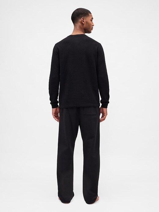 Camisa de pijama Henley Rib Camisa de pijama Henley Rib