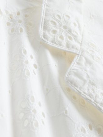 Camisa de pijama popeline com ilhós