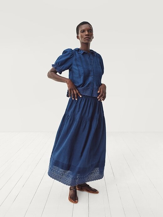 Camisa Gap × DÔEN com ilhós Camisa Gap × DÔEN com ilhós