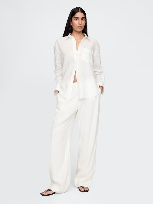 Camisa grande 100% linho Camisa grande 100% linho