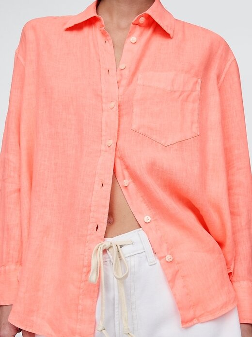 Camisa grande 100% linho Camisa grande 100% linho