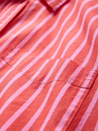 Camisa grande de popeline de algodão orgânico