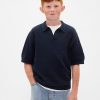 Camisa infantil Johnny-Collar Waffle