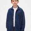Camisa jeans grande infantil Camisa jeans grande infantil