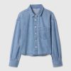 Camisa jeans grande infantil Camisa jeans grande infantil