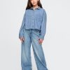 Camisa jeans grande infantil Camisa jeans grande infantil