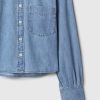 Camisa jeans grande infantil Camisa jeans grande infantil