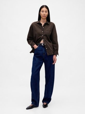 Camisa jeans grande ultramacia