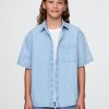 Camisa jeans infantil Camisa jeans infantil