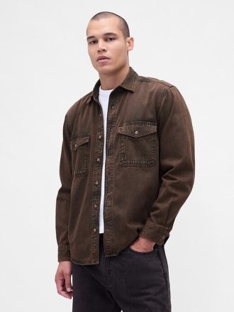 Camisa jeans relaxada