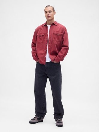 Camisa jeans relaxada ultramacia Camisa jeans relaxada ultramacia