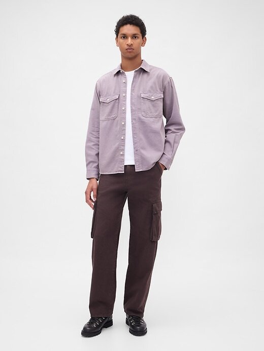 Camisa jeans relaxada ultramacia Camisa jeans relaxada ultramacia