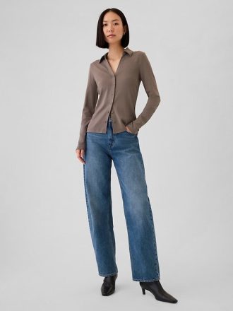 Camisa moderna com botões