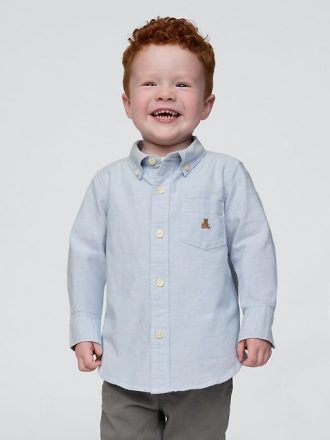 Camisa Oxford para Bebê e Criança