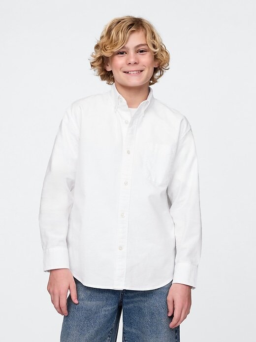 Camisa Oxford Relaxada Infantil Camisa Oxford Relaxada Infantil
