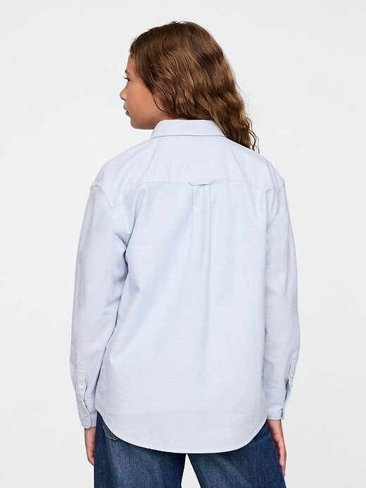 Camisa Oxford Relaxada Infantil Camisa Oxford Relaxada Infantil