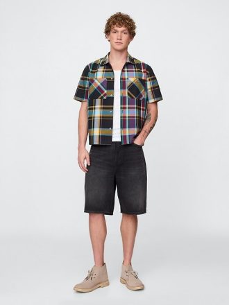 Camisa Oxford Xadrez Mista