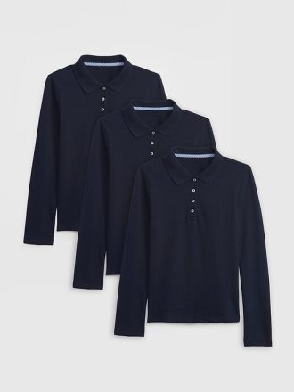 Camisa polo infantil (pacote com 3)