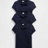Camisa polo infantil uniforme (pacote com 3)