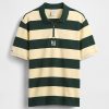 Camisa polo listrada com logotipo Gap × Malbon Camisa polo listrada com logotipo Gap × Malbon