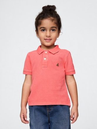 Camisa polo piquê para bebês e crianças pequenas