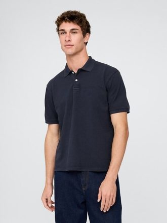 Camisa polo piquê relaxada