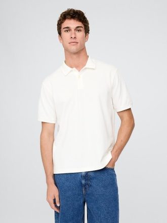 Camisa polo piquê relaxada