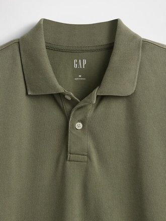 Camisa polo piquê relaxada