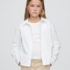 Camisa relaxada uniforme infantil