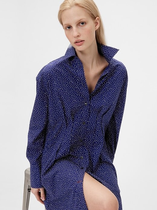 Camisa túnica de popeline GapStudio Camisa túnica de popeline GapStudio