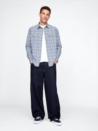 Camisa Western Popeline de Algodão Orgânico