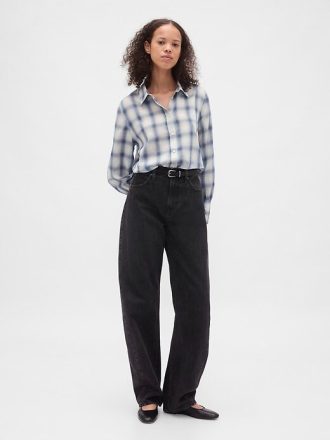 Camisa xadrez de voile