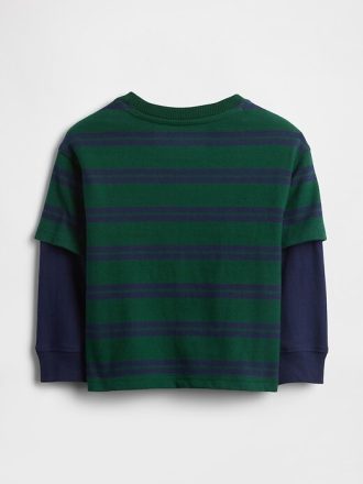 Camiseta 2 em 1 para bebês e crianças pequenas, super leve e resistente