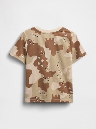 Camiseta com bolso para bebês e crianças pequenas