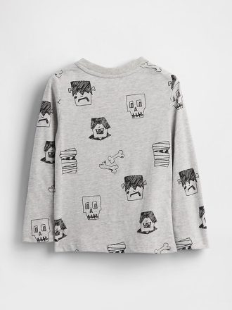 Camiseta com bolso para bebês e crianças pequenas