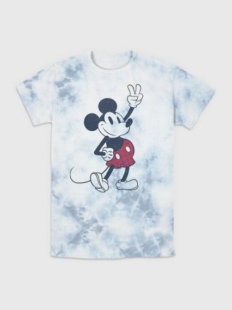 Camiseta com estampa tie-dye do Mickey e seus amigos