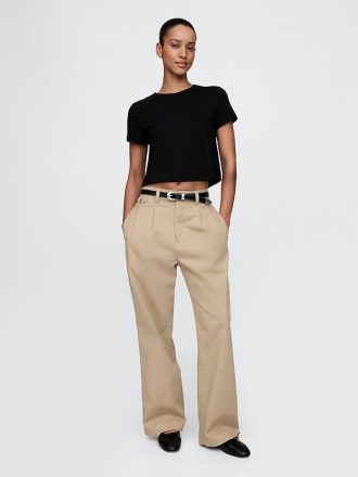 Camiseta Crop VintageSoft de Algodão Orgânico