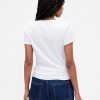 Camiseta Cropped Moderna com Decote Redondo Camiseta Cropped Moderna com Decote Redondo