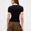 Camiseta Cropped Moderna com Decote Redondo Camiseta Cropped Moderna com Decote Redondo