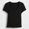 Camiseta Cropped Moderna com Decote Redondo Camiseta Cropped Moderna com Decote Redondo