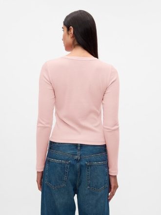 Camiseta Cropped Moderna Rib