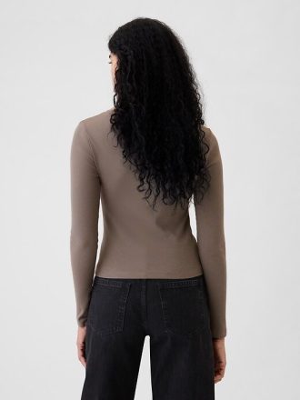 Camiseta Cropped Moderna Rib