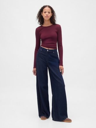 Camiseta Cropped Moderna Rib