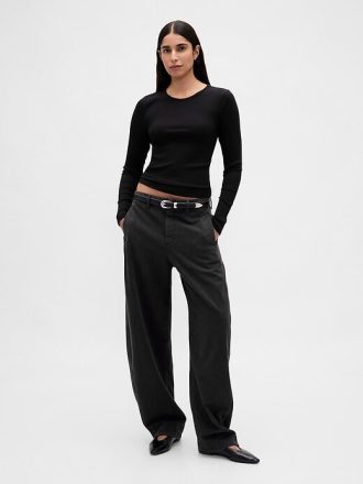 Camiseta Cropped Moderna Rib