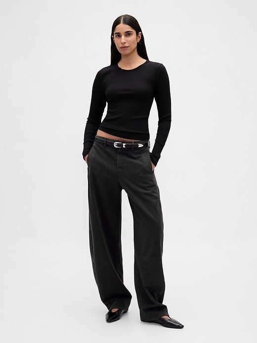 Camiseta Cropped Moderna Rib Camiseta Cropped Moderna Rib