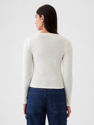 Camiseta Cropped Moderna Rib