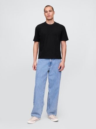 Camiseta curta adulta pesada